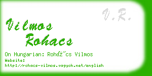 vilmos rohacs business card